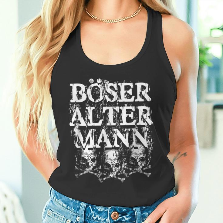 Vintage Skull Old Man Bad Old Man Tank Top