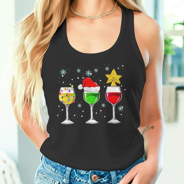 Weihnachten Prosecco Wein Lustiges Sekt Weinglas Geschenk Tank Top