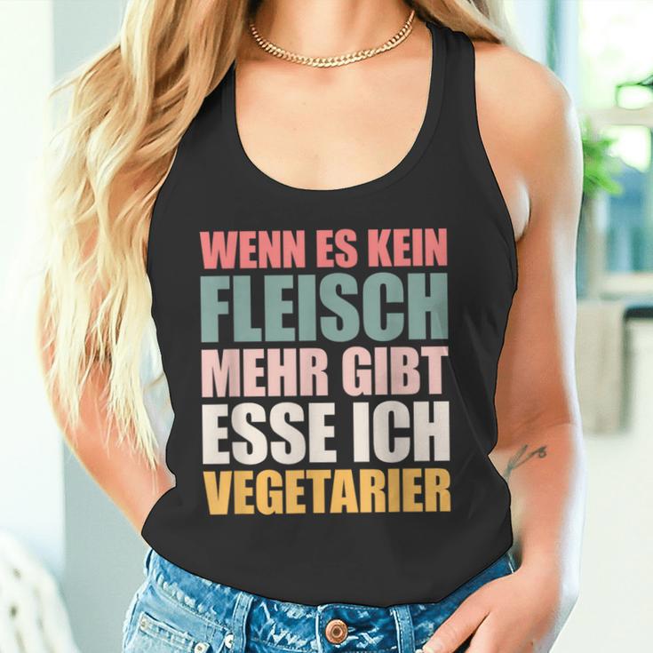 Wenn Es Kein Fleisch Mehr Gibt Esse Ichegetarian Tank Top