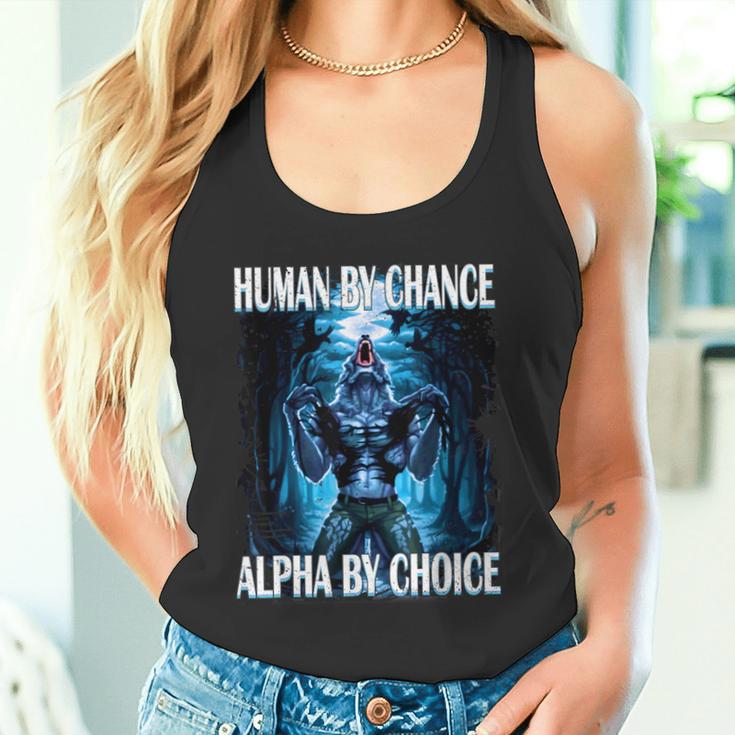 Wolf Meme Werewolf Ripping Meme Tank Top