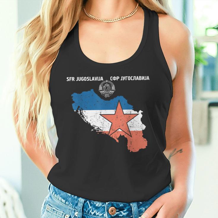 Yugoslavija Flag Balkan Sfrj Yugoslavia Tank Top