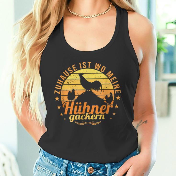 Zuhause Ist Wo Meine Hühner Gackern Tank Top