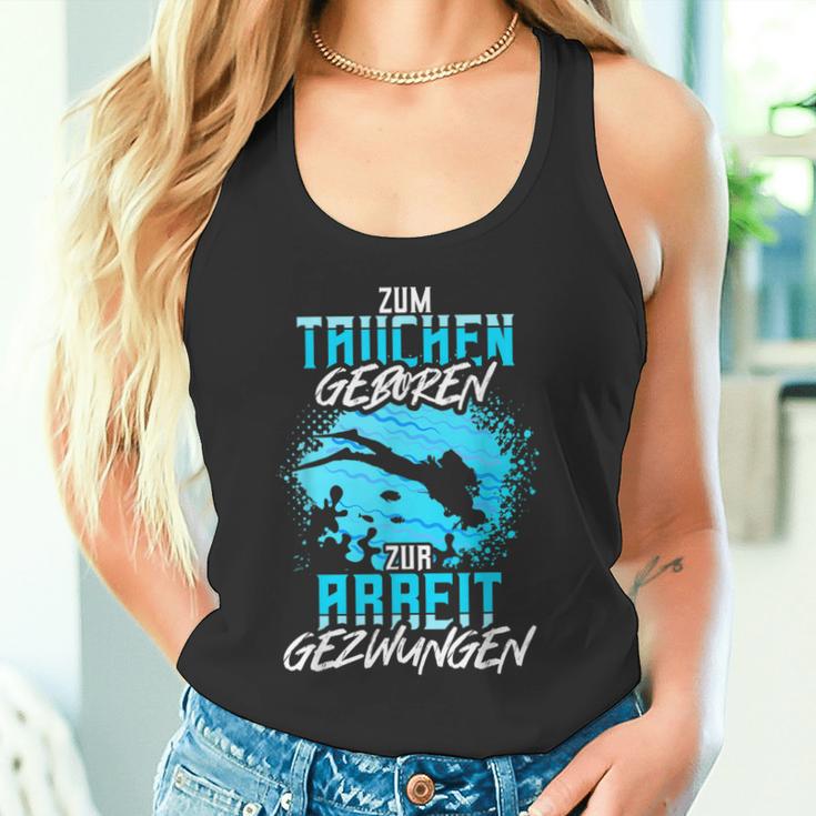 Zum Diving Geboren Slogan Sea Diver Tank Top