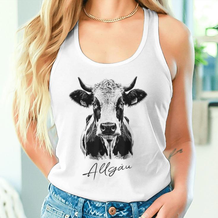 Allgäu Alpsintage Cow Bavaria Souvenir Fun Gray Tank Top