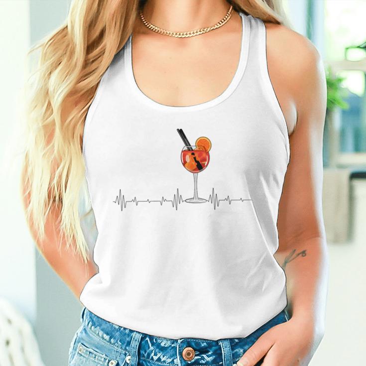 Aperitif Spritz Herzschlag Grafik Tank Top