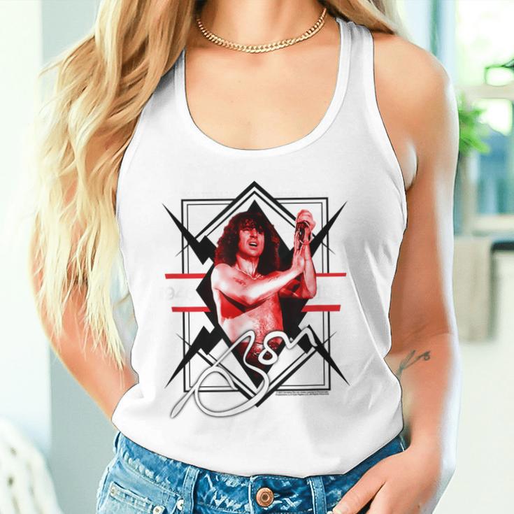 Bon Scott Lightning Singer Tank Top