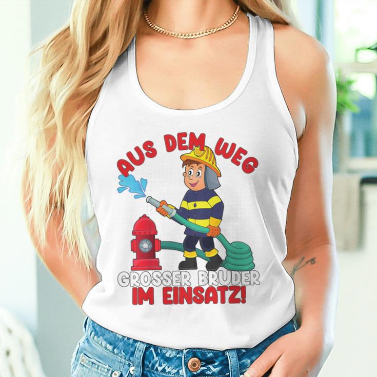 Children's Aus Dem Weg Grosser Bruder Im Einatz Fire Brigade German L Tank Top