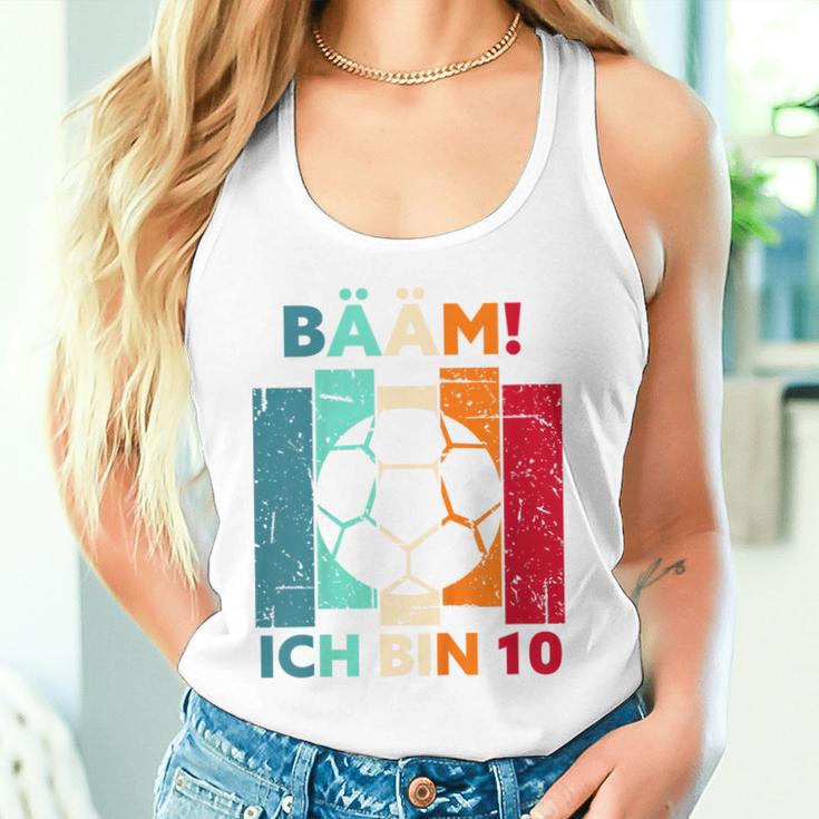 Children's Bäm Ich Bin 10 Zehn Jahre Junge 10Th Birthday Football Tank Top