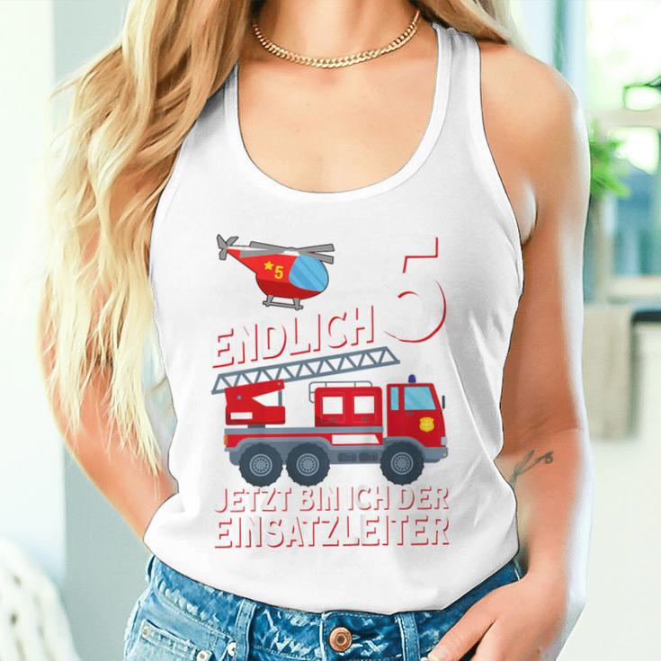 Children's Fireman Endlich 5 Jetzt Bin Ich Einsatzeiteiteiter 80 Tank Top