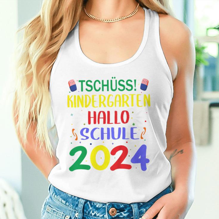 Children's First Day At School Tschüss Kindergarten Hello School 2024 Tank Top