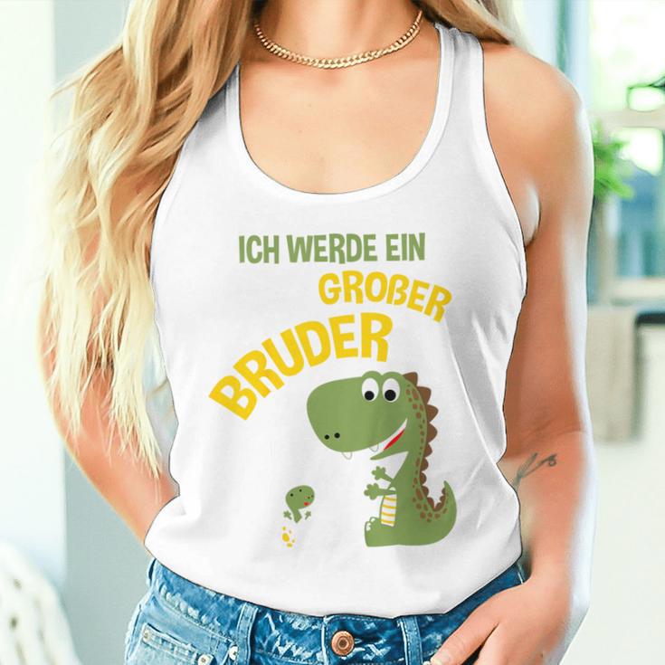 Children's Ich Werde Ein Großer Bruder Dinosaur German Tank Top