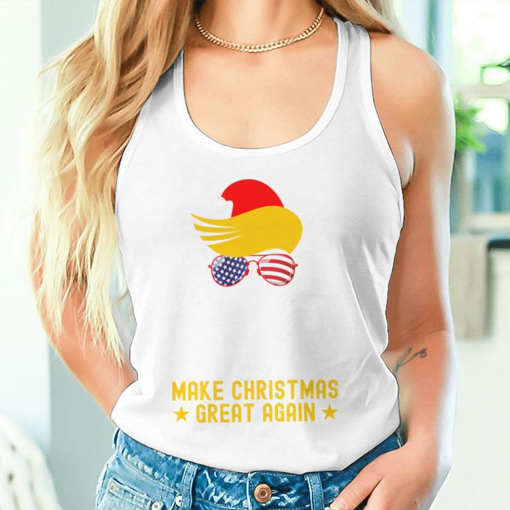 Make Christmas Great Again Lustiges Weihnachtsmanngesicht Tank Top