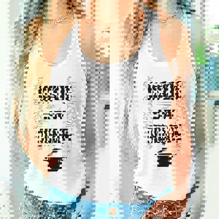Cooking Is My Therapy Baking Chef Tank Top