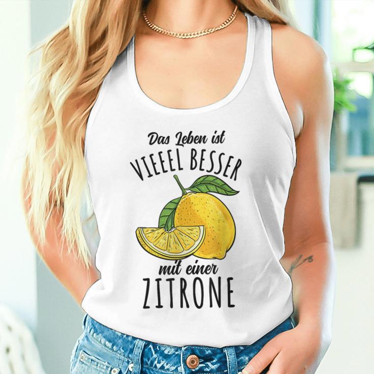 Das Leben Ist Besser Mit Einer Zitrone Tank Top