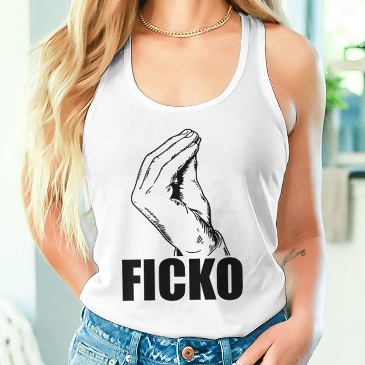 Ficko Hand Sign Fun Italian Tank Top