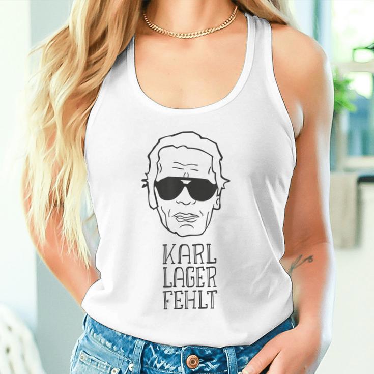 Karl Lager Fehlt Modezar Fashion er Rip Tank Top