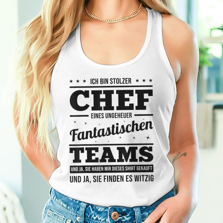 Ich Bin Stolzer Chef Eines Unheuer Fantastische Teams Job Tank Top