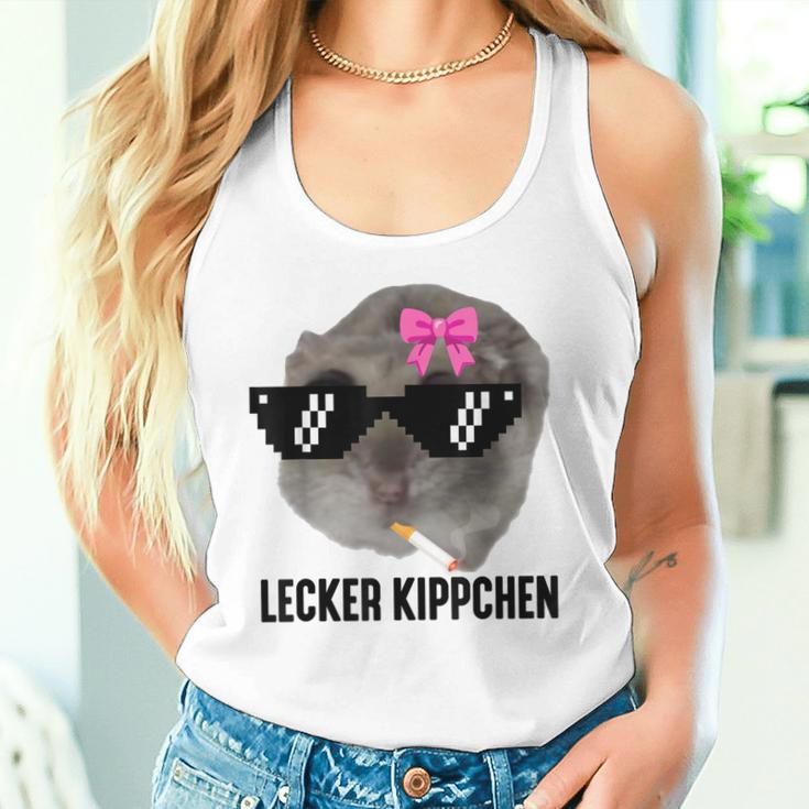 Lecker Kippchen X Sad Hamster Meme Kippe Zigarette Smoking Tank Top