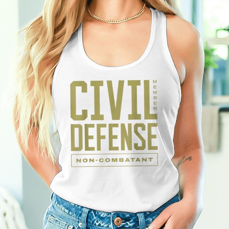 Mitgliedslabel Civil Defense Non Combatant Tank Top