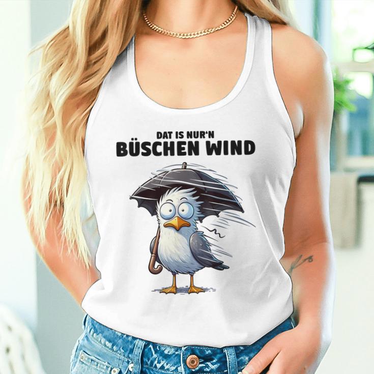 Möwe Sturm Hurricane Schietwetter Dat Is Nur 'N Büschen Wind Gray Tank Top