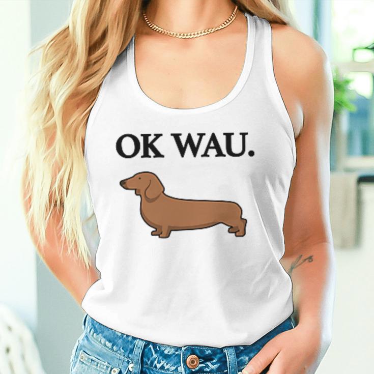 Ok Wau X Dackel Dachshund Dog Lovers Humour Fun Tank Top