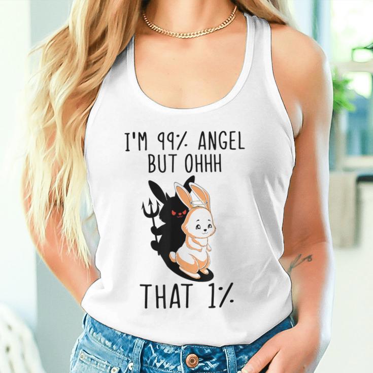 Rabbit Ich Bin 99 Engel Aber Ohhhh Das 1 Tank Top