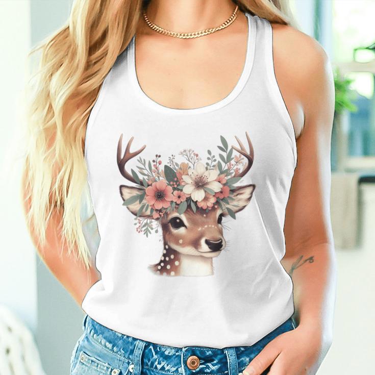 Reh Damen Reh Kostüm Kinder Carnival Reindeer Tank Top