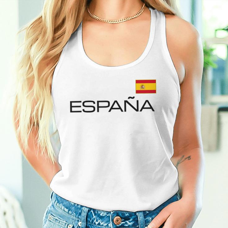 Spain Flag España Athletic Sports Jersey Style Tank Top