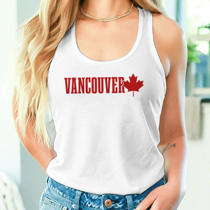 Vancouver Bc Canada Maple Leaf Canadian Flag Pride Tank Top