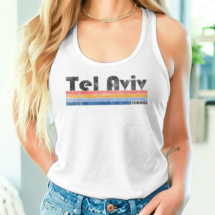 Vintage 1980S Style Tel Aviv Israel Gray Tank Top