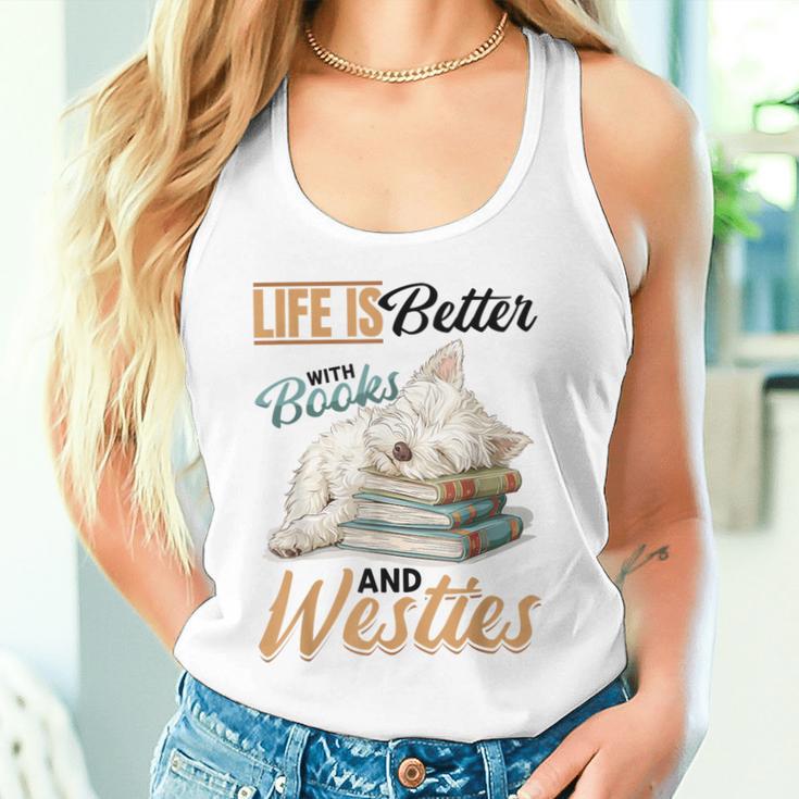 West Highland Terrier Westie Hunderasse Das Leben Ist Besser Gray Tank Top