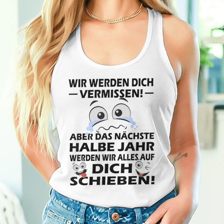 Zum Farewell Glückwunsch Zu Deiner Flucht Employee Gray S Tank Top