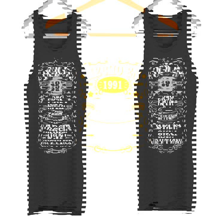 33 Cumpleaños Hombre 33 Años Hecho En 1991 Regalos Camiseta sin mangas