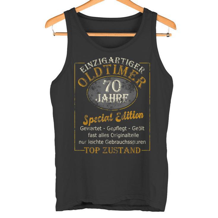 70Th Birthday Man Uniqueintage Car 70S Tank Top