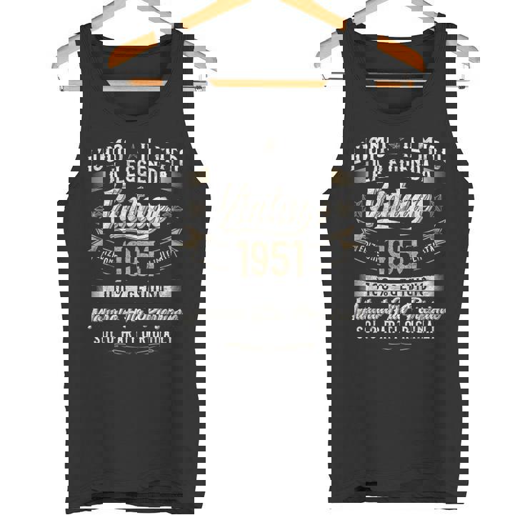 73° Compleanno 73 Anni Compleanno Uomointage 1951 Regalo Canotta
