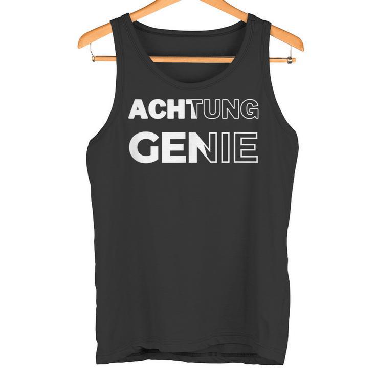 Achtung Genie Tank Top