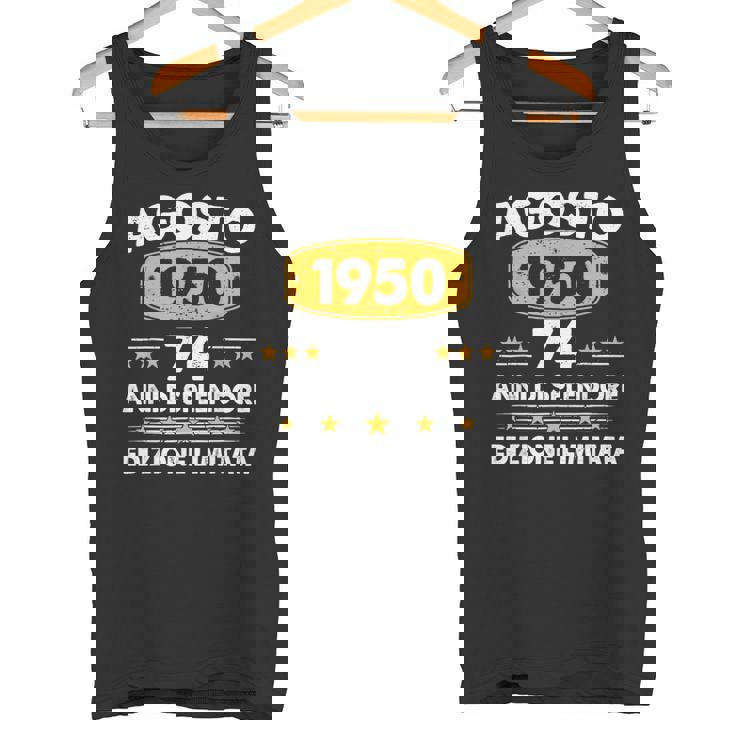 Agosto 1950 74 Anni Compleanno Uomo Donna 1950 Canotta