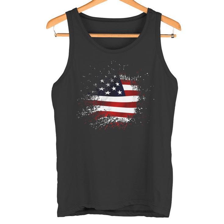 American Flag Usa America Tank Top