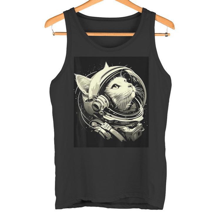 Astronaut Cat Tank Top