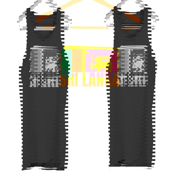 Bandera De Sri Lanka Y Amistad Camiseta sin mangas