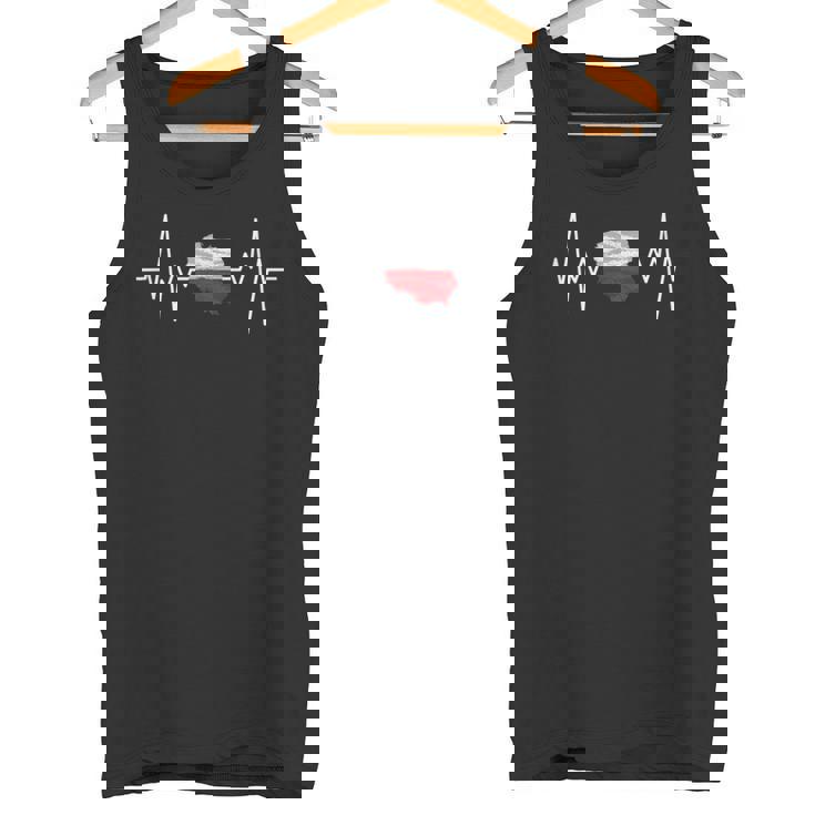 Bandera Polaca Heartbeat Polonia Polonia Polonia Camiseta sin mangas