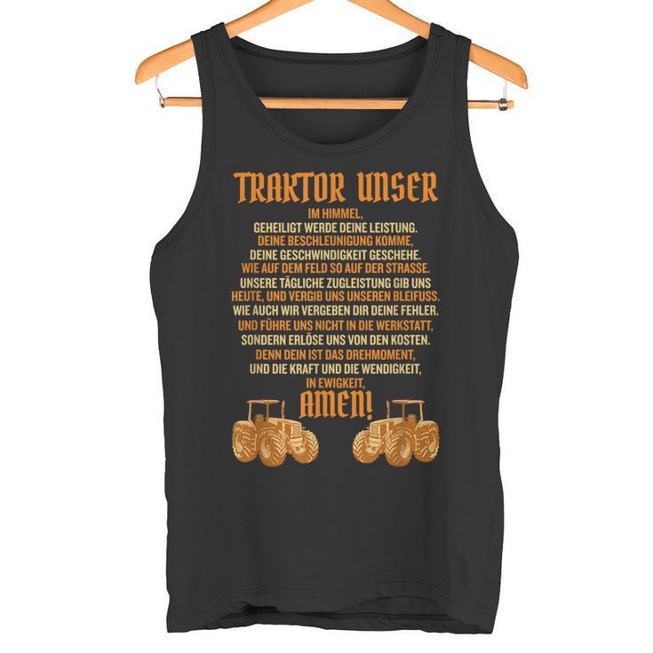 Bauer Traktor Unser Landwirt Landwirte Tank Top