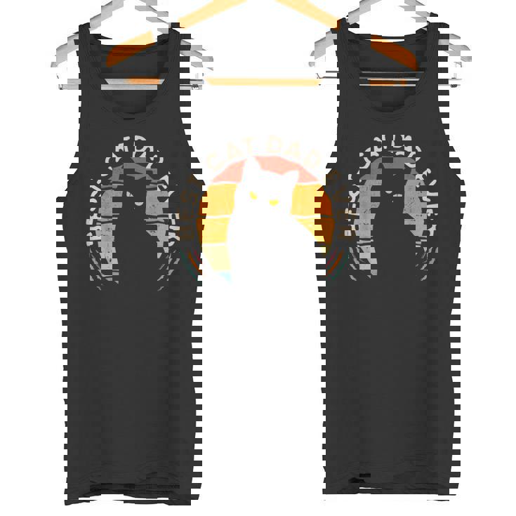 Best Cat Dad Ever Cute Kitten Fatherintage Cat Owner Camiseta sin mangas