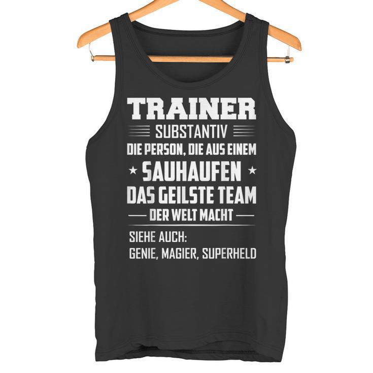 Best Trainer Coach Football Handballolleyball Tank Top