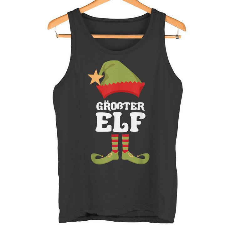 Biggest Elf Christmas Elf Christmas Tank Top