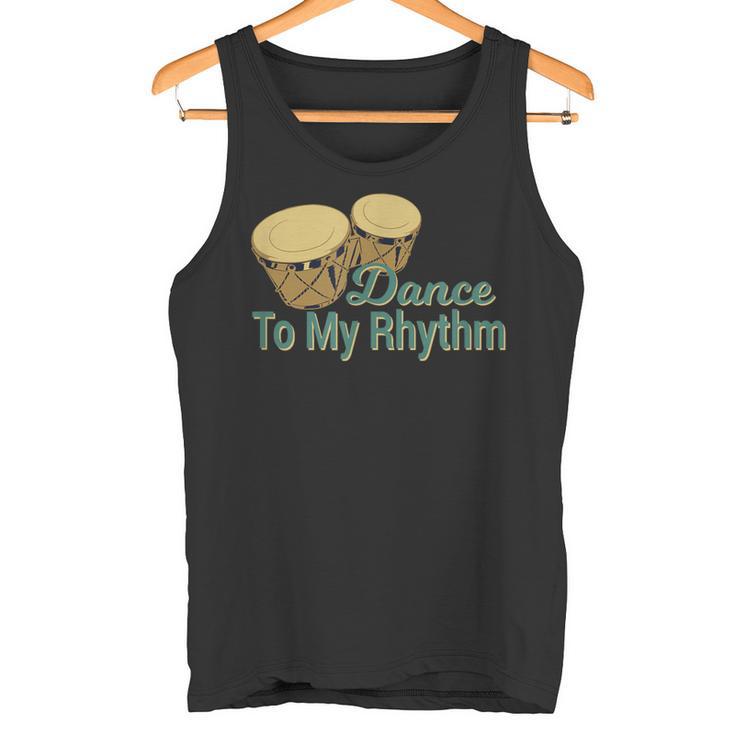 Bongos Percussion Dance Motif For Dancers Tank Top