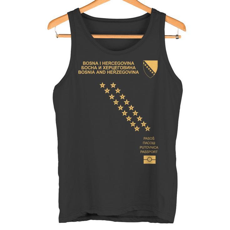 Bosnia Ljiljan Sfrj Bosna Flag Crest Tank Top