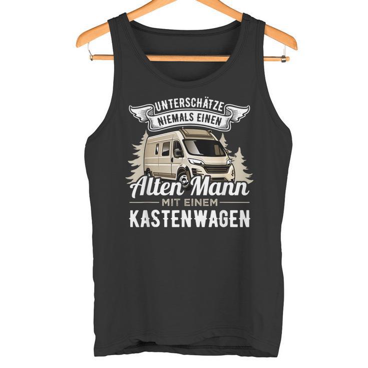 With Camper Underschatz Niemals Eine Alte Mann Mit Boxan Tank Top