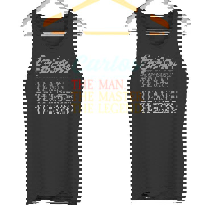 Carlos Name I Proudintage Personalizado I Carlos Nombre Camiseta sin mangas