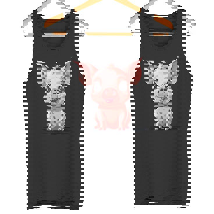 Cerdo Lindo Cerdo De La Suerte Niños Cerdito Camiseta sin mangas